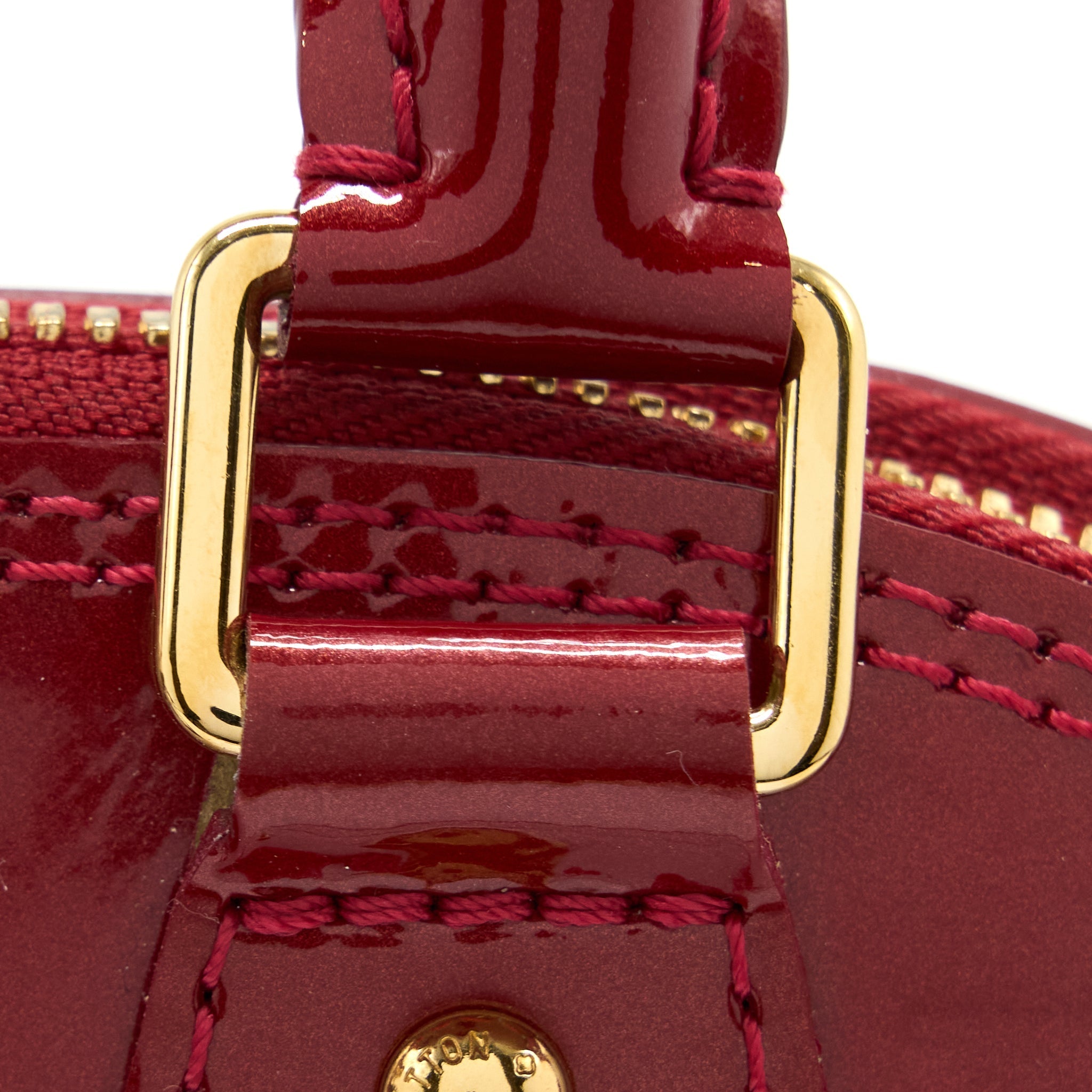 LOUIS VUITTON ALMA BB VERNIS RED GHW