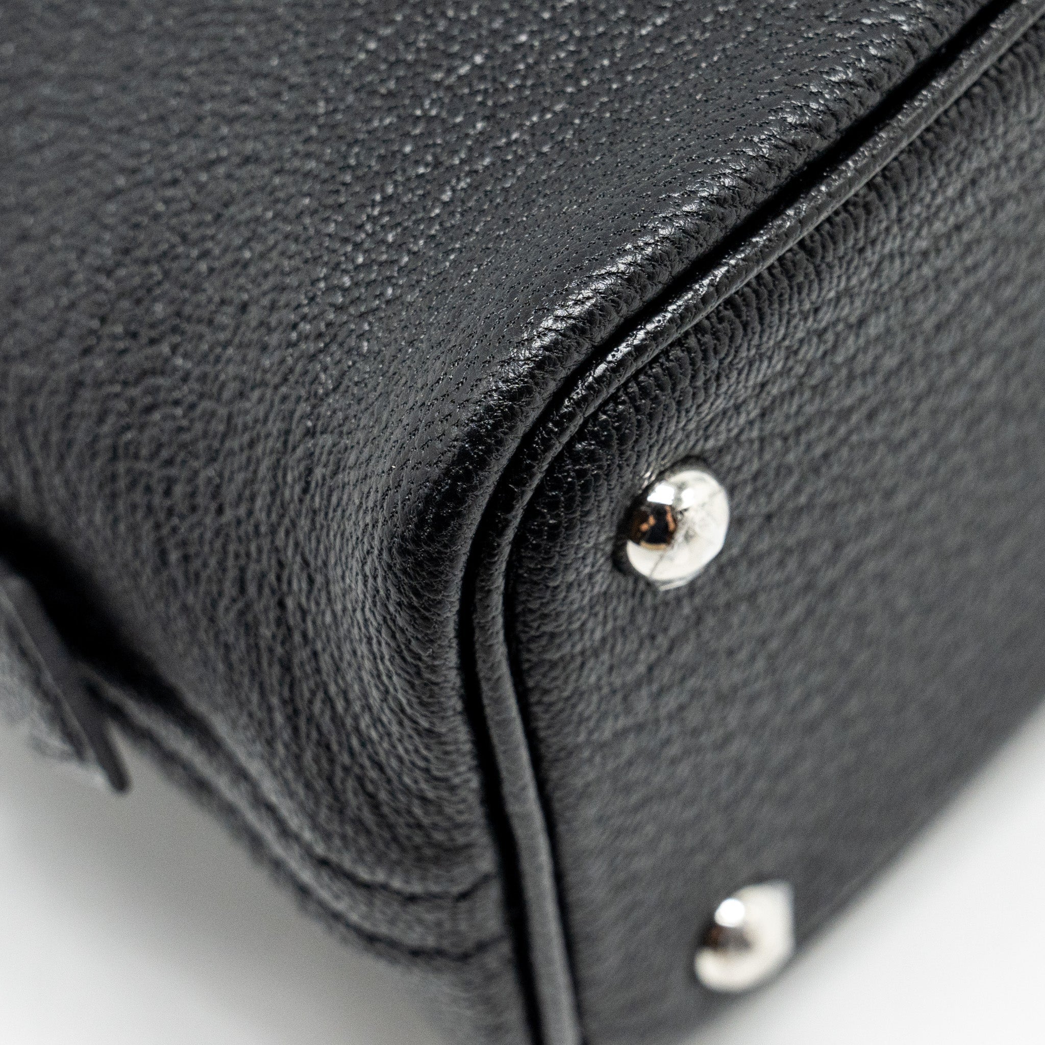 HERMES MINI BOLIDE CHEVRE MYSORE BLACK SHW