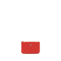CHANEL SMALL O-CASE POUCH LAMBSKIN RED SHW