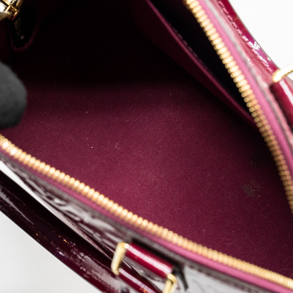 LOUIS VUITTON ALMA BB PATENT LEATHER INDIAN ROSE GHW