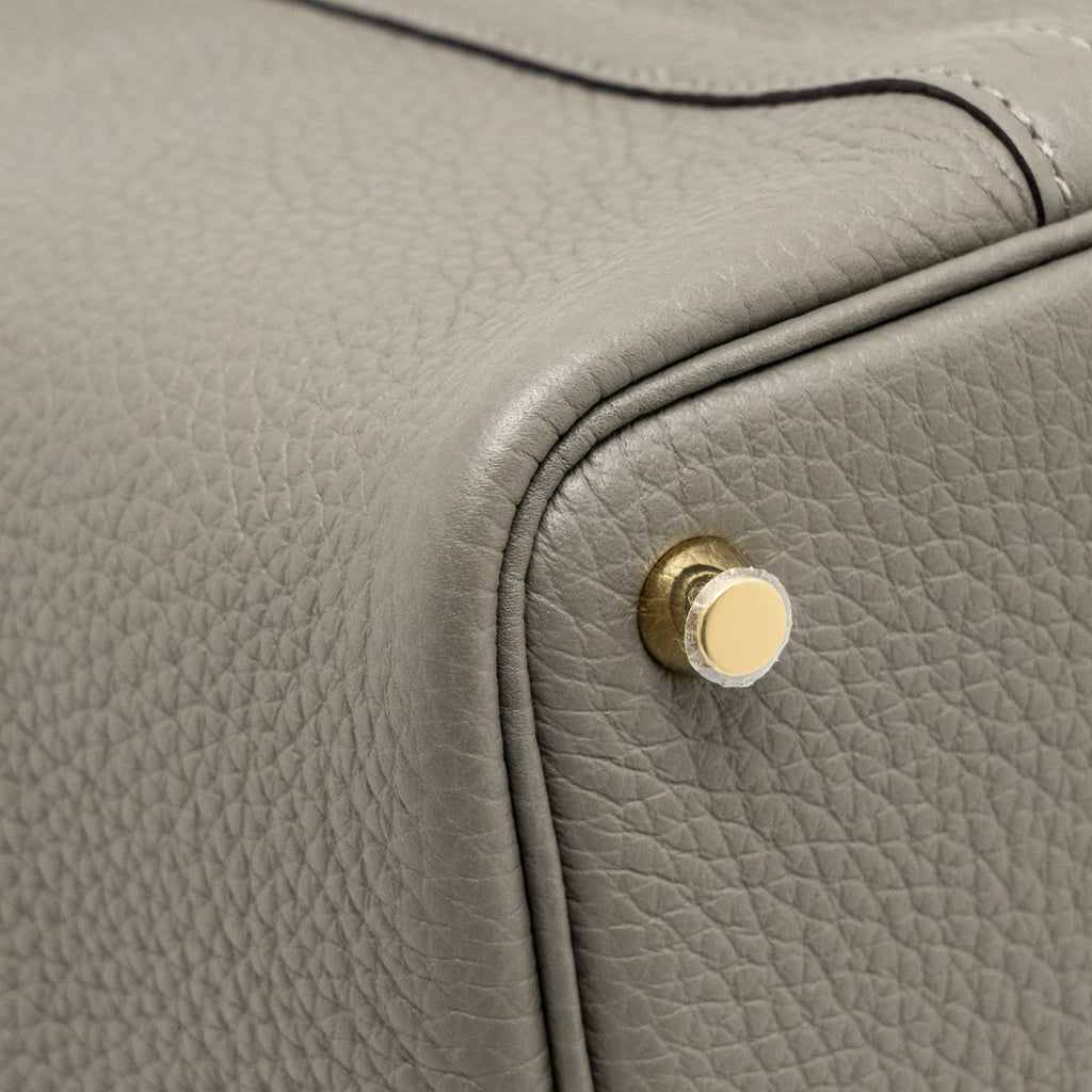 HERMES PICOTIN 18 LOCK BAG CLEMENCE 0L GRIS MEYER GHW