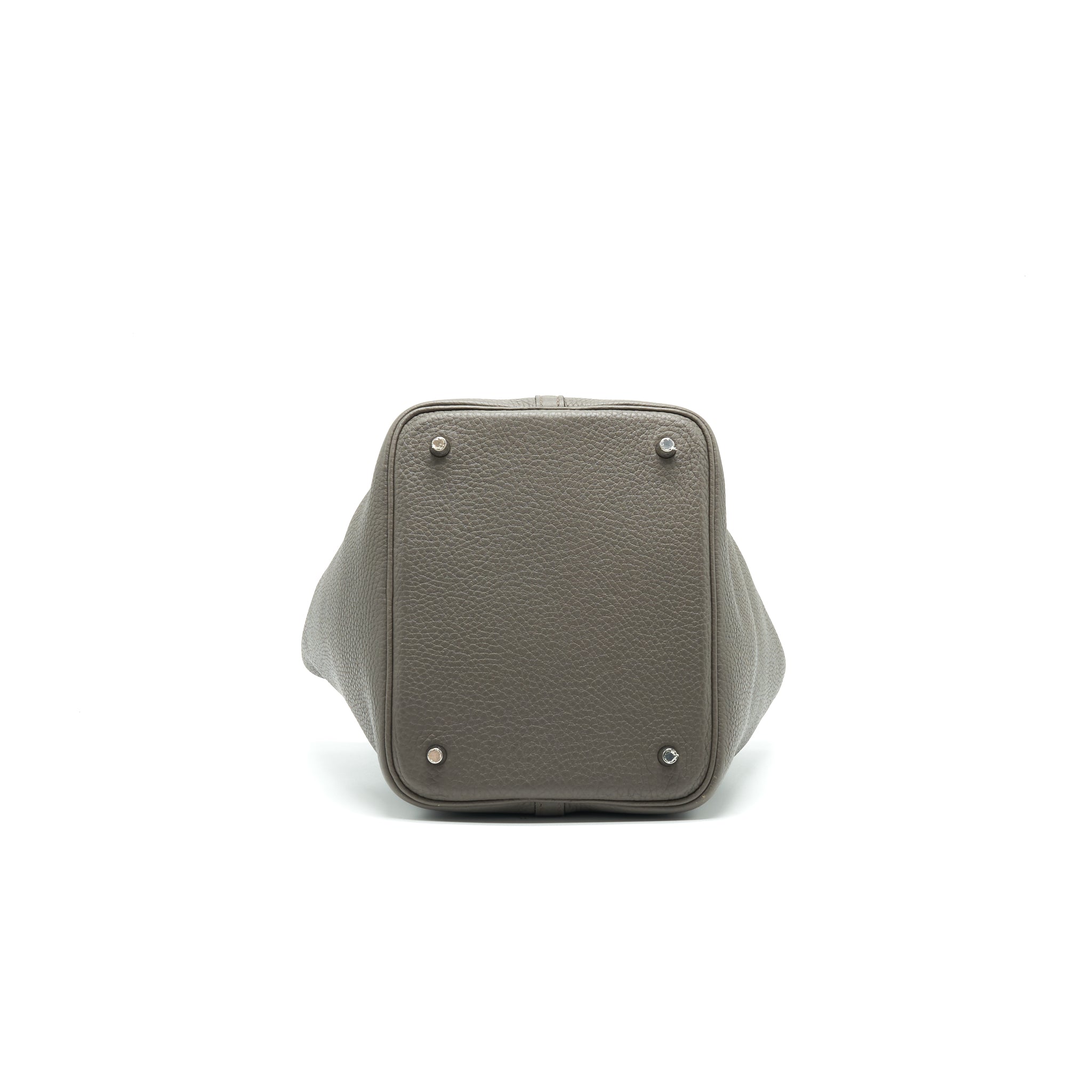 HERMES PICOTIN LOCK 22 GRIS ETAIN SHW