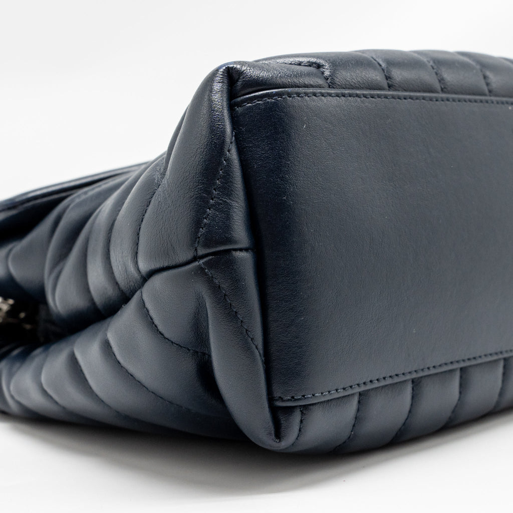 SAINT LAURENT/YSL MEDIUM LOU LOU BAG CALFSKIN DARK BLUE SHW