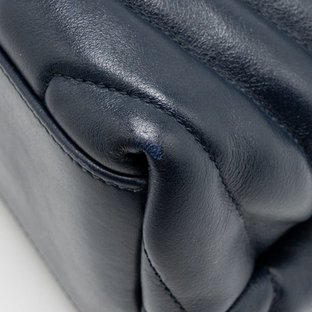 SAINT LAURENT/YSL MEDIUM LOU LOU BAG CALFSKIN DARK BLUE SHW