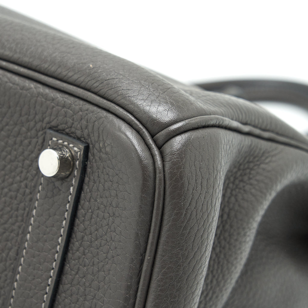 HERMES BIRKIN 35  DARK GREY SHW