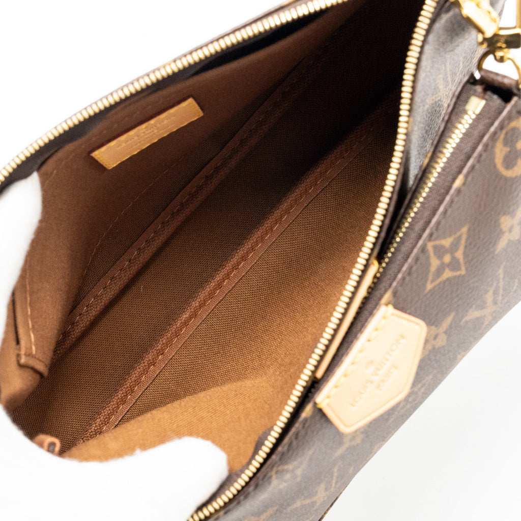 LOUIS VUITTON MULTI POCHETTE ACCESSORIES KHAKI STRAP MONOGRAM CANVAS GHW
