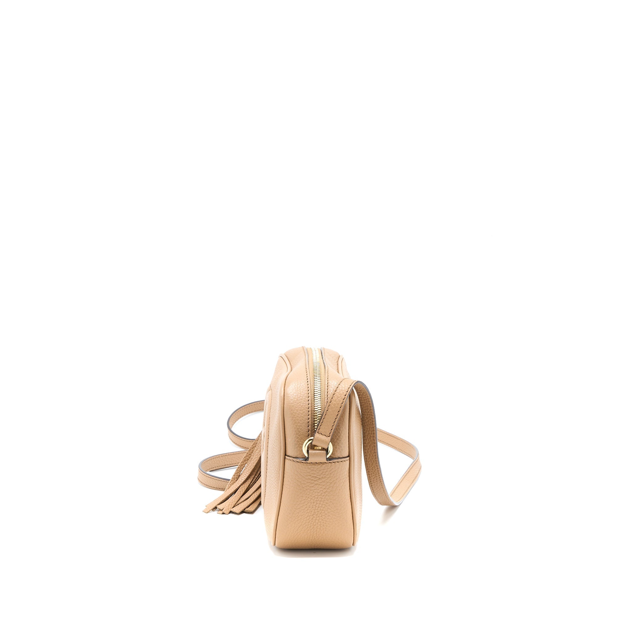 GUCCI SOHO DISCO BAG CALFKSIN DARK BEIGE GHW