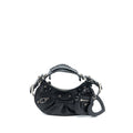 BALENCIAGA LE CAGOLE XS SHOULDER BAG ARENA LAMBSKIN BLACK SHW