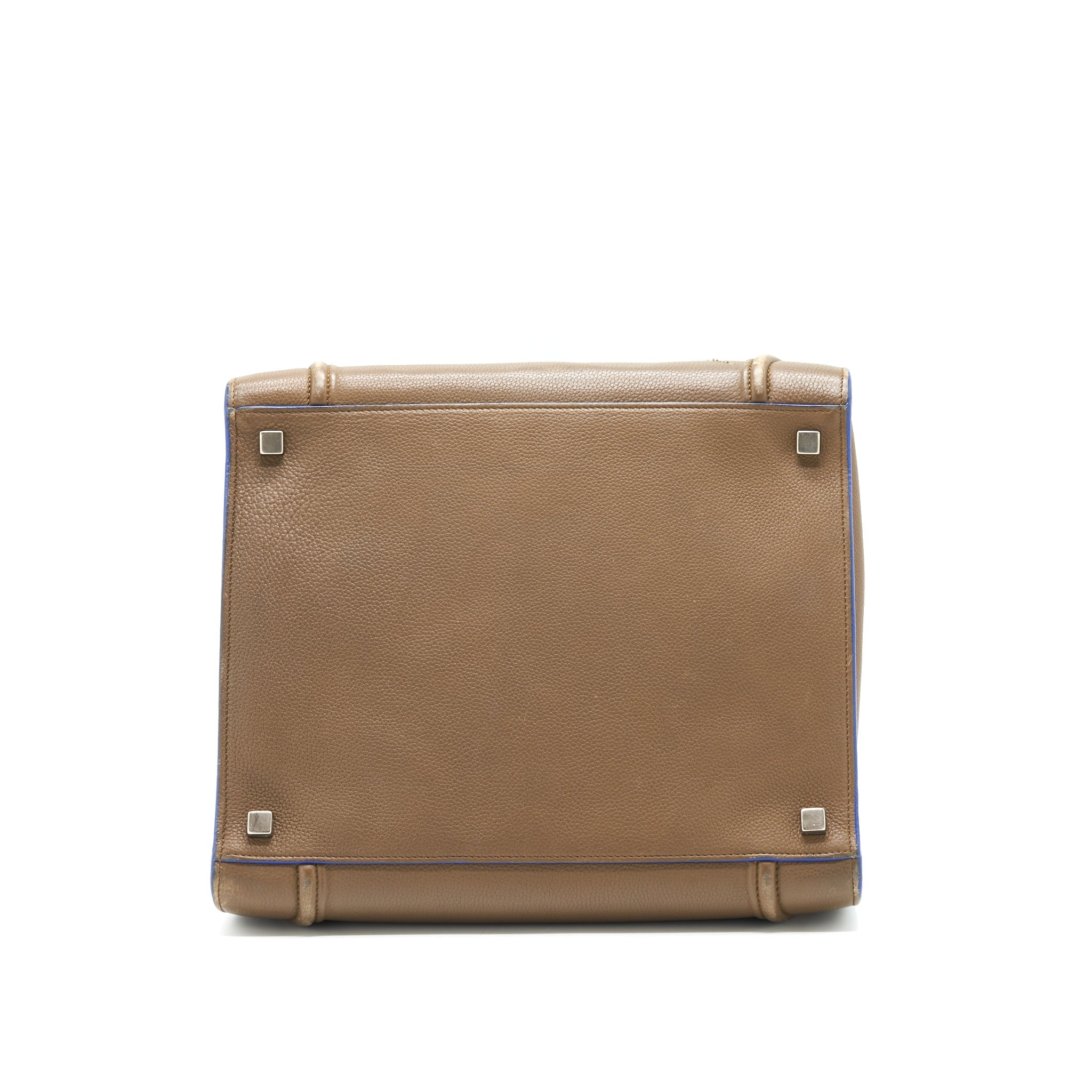 CELINE PHANTOM TOTE BAG DARK BROWN/BLUE SHW