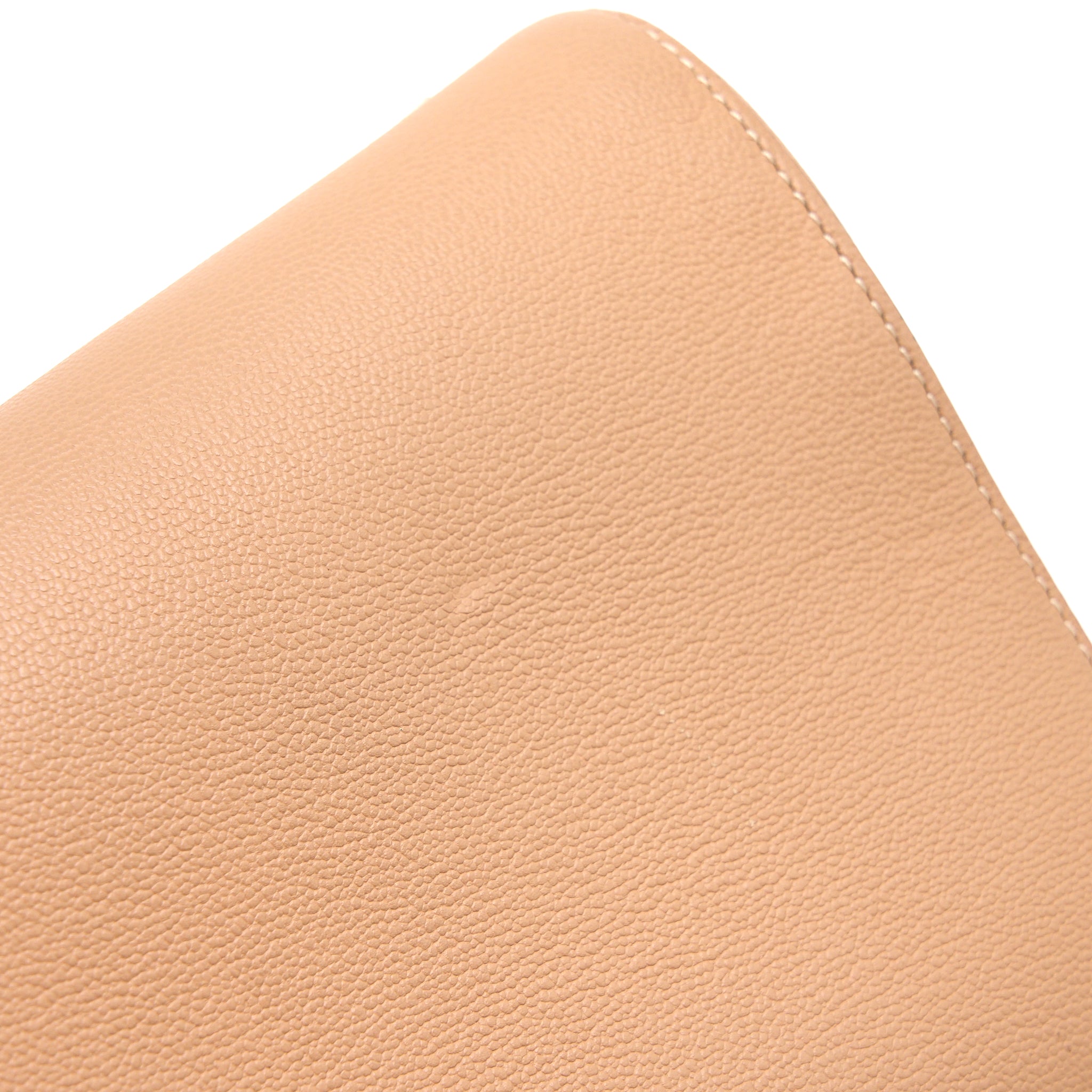 DELAUX MINI BRILLIANT CALFSKIN BEIGE LGHW