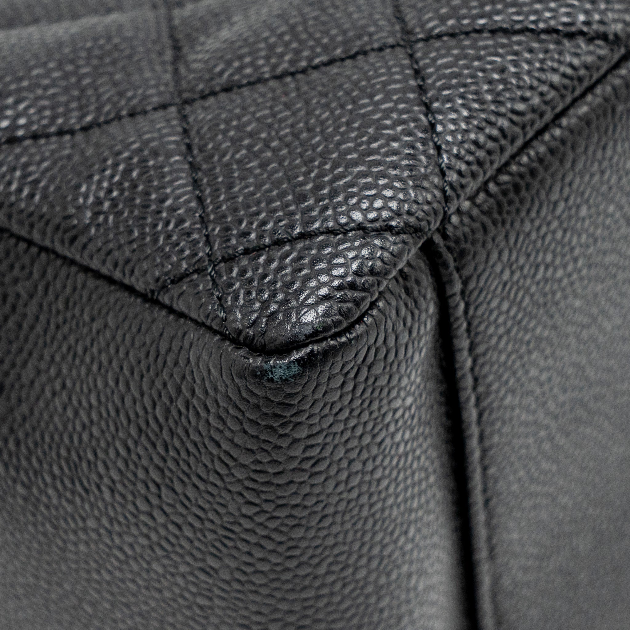 CHANEL GRAND SHOPPING TOTE BAG CAVIAR BLACK GHW