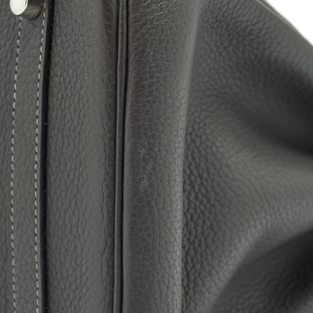 HERMES BIRKIN 35  DARK GREY SHW