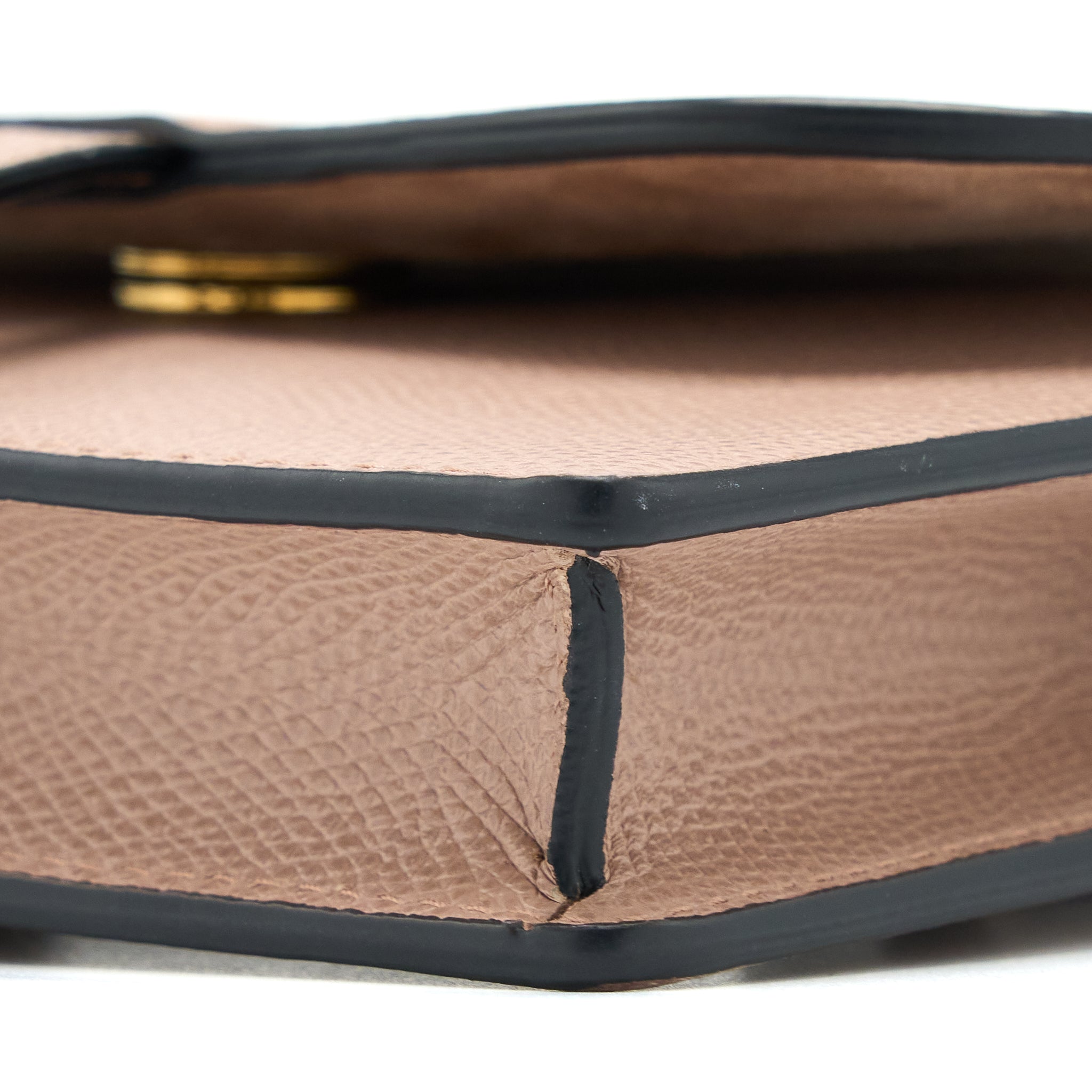 DIOR SADDLE BELT POUCH GRAINED CALFSKIN DARK BEIGE GHW