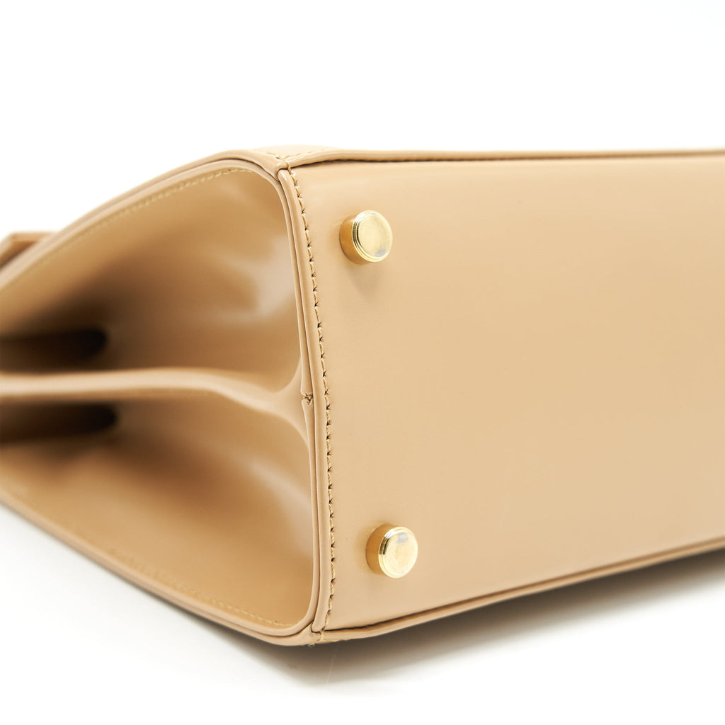 FERRAGAMO GANCINI BAG CAMEL WITH LGHW