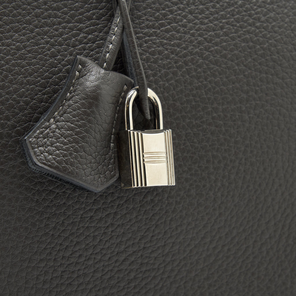 HERMES BIRKIN 35  DARK GREY SHW