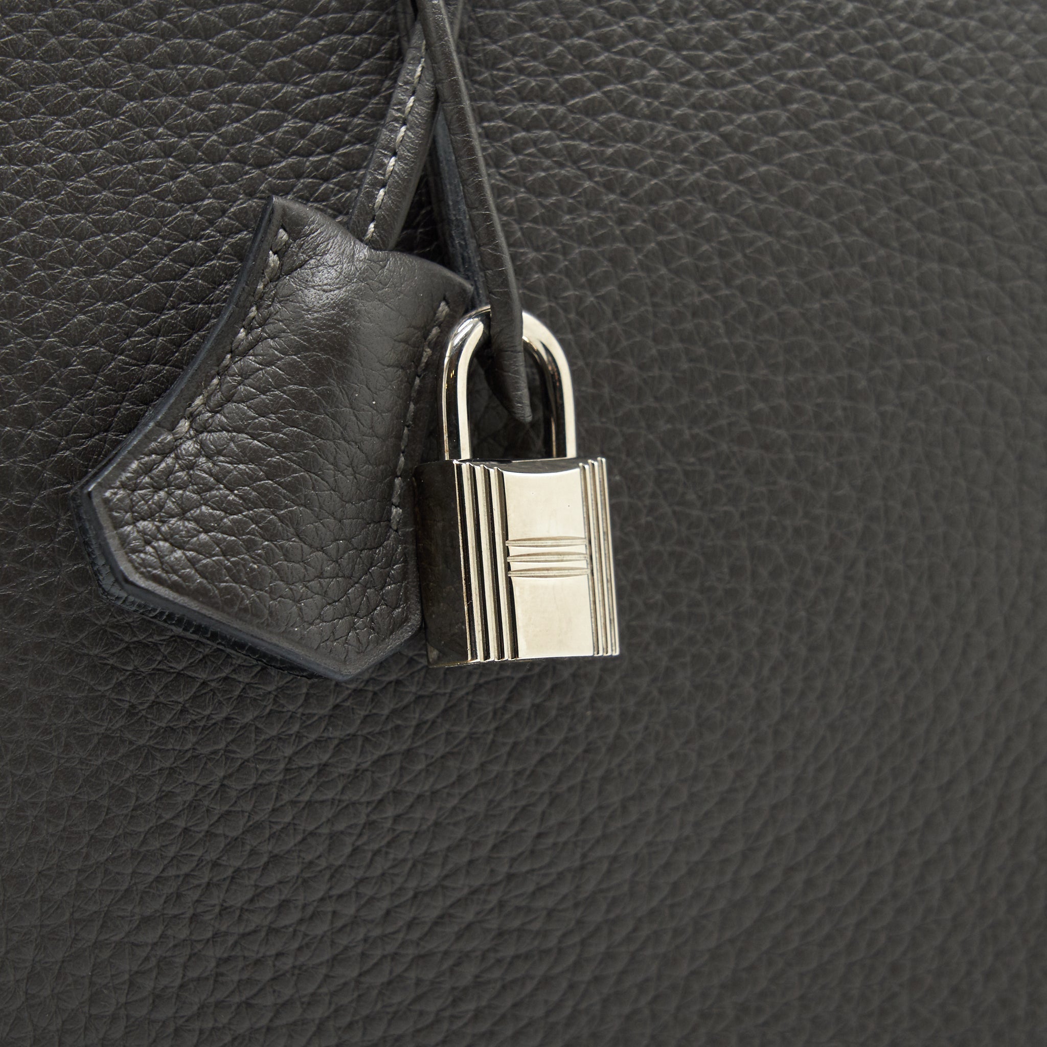 HERMES BIRKIN 35  DARK GREY SHW
