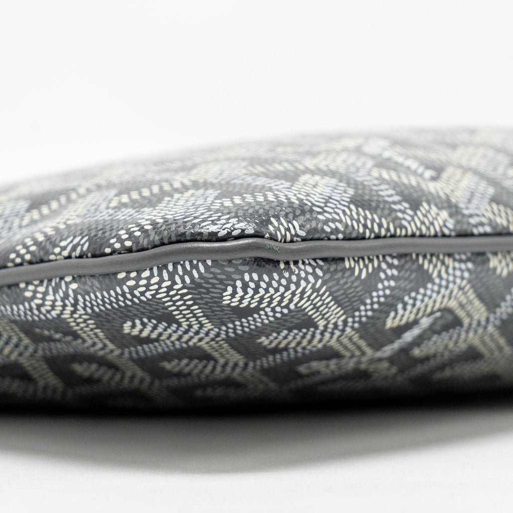 GOYARD SENAT MM POUCH GOYARDINE CANVAS GREY SHW
