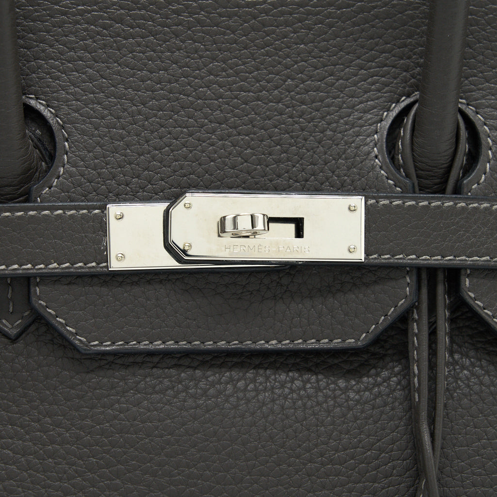 HERMES BIRKIN 35  DARK GREY SHW