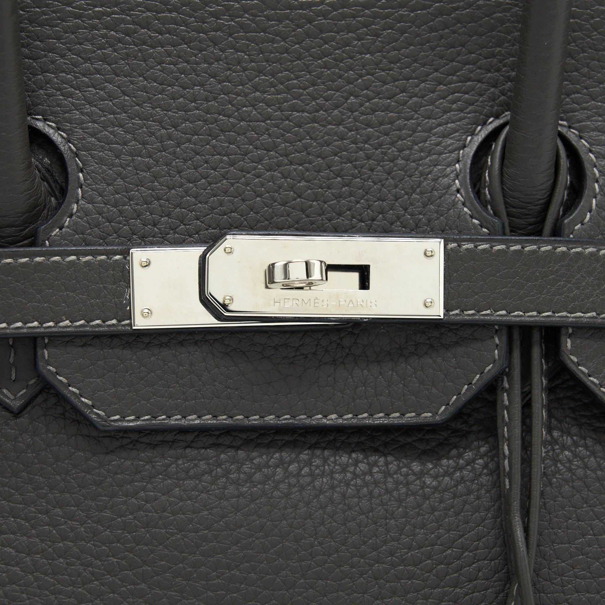 HERMES BIRKIN 35  DARK GREY SHW