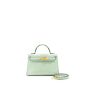 HERMES MINI KELLY 20CM ALLIGATOR MATT 6U VERT D’EAU GHW