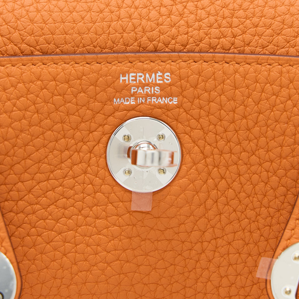 HERMES MINI LINDY CLEMENCE ORANGE SHW