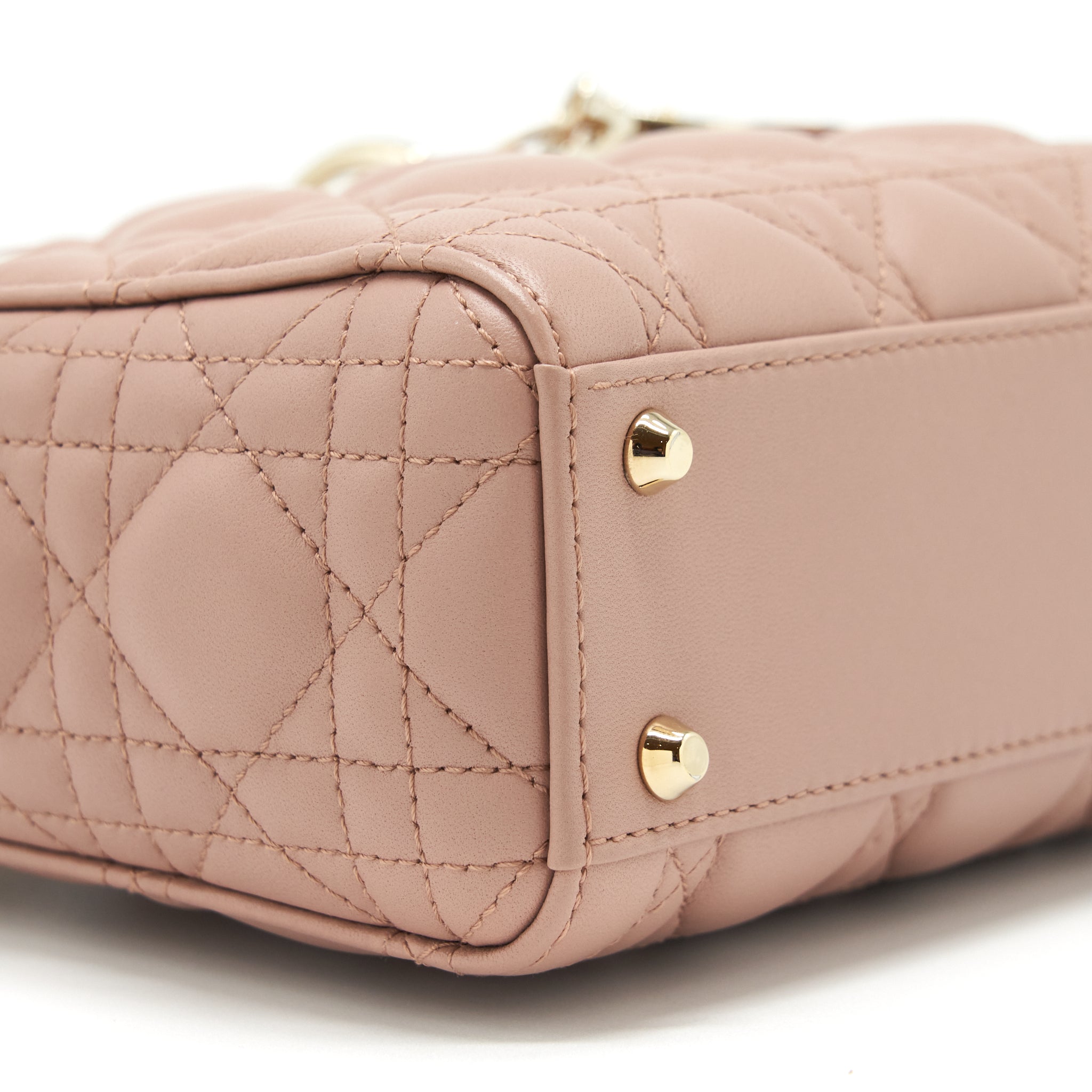 DIOR MINI LADY DIOR LAMBSKIN PINK GHW