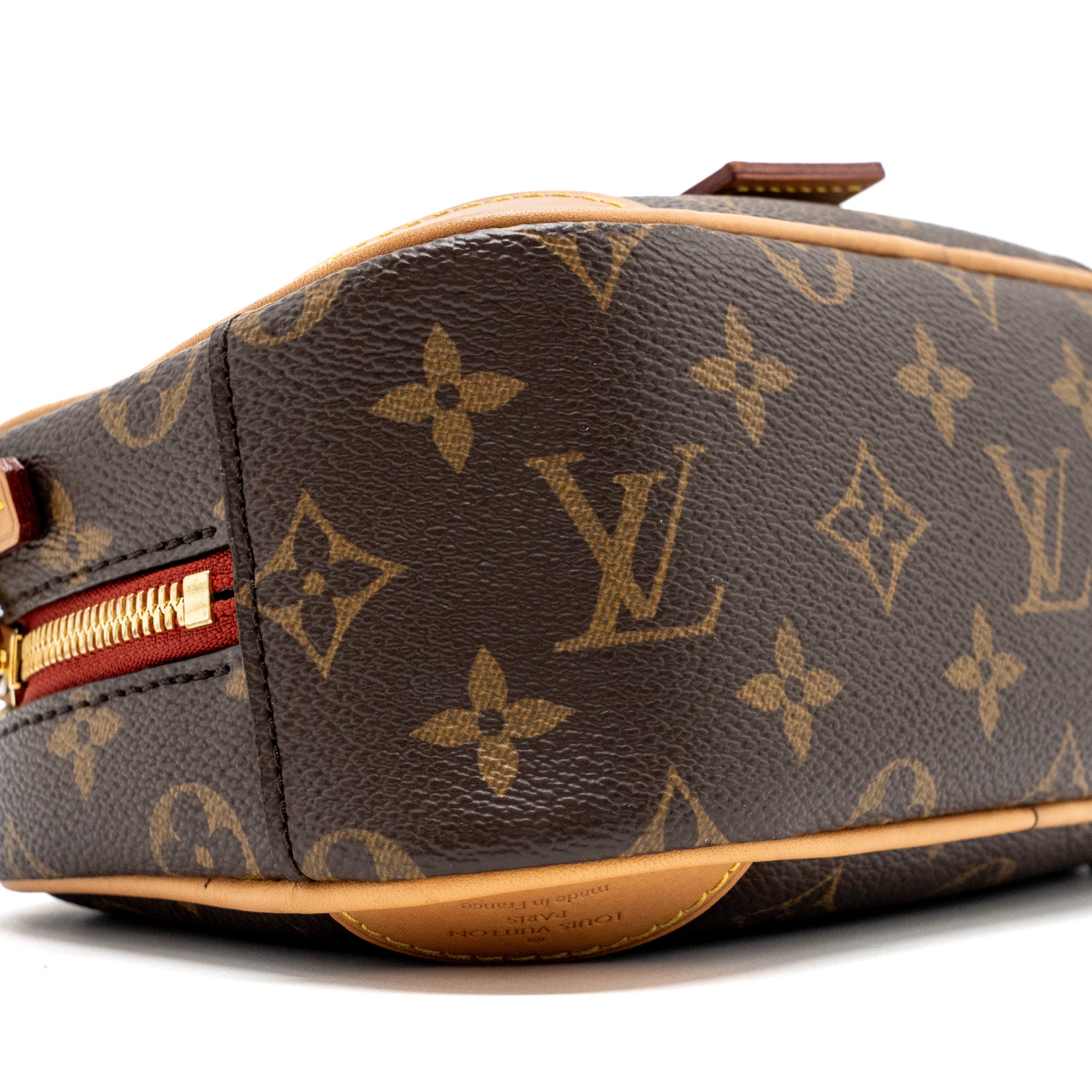 LOUIS VUITTON MINI DEAUVILLE SHOULDER BAG MONOGRAM CANVAS GHW