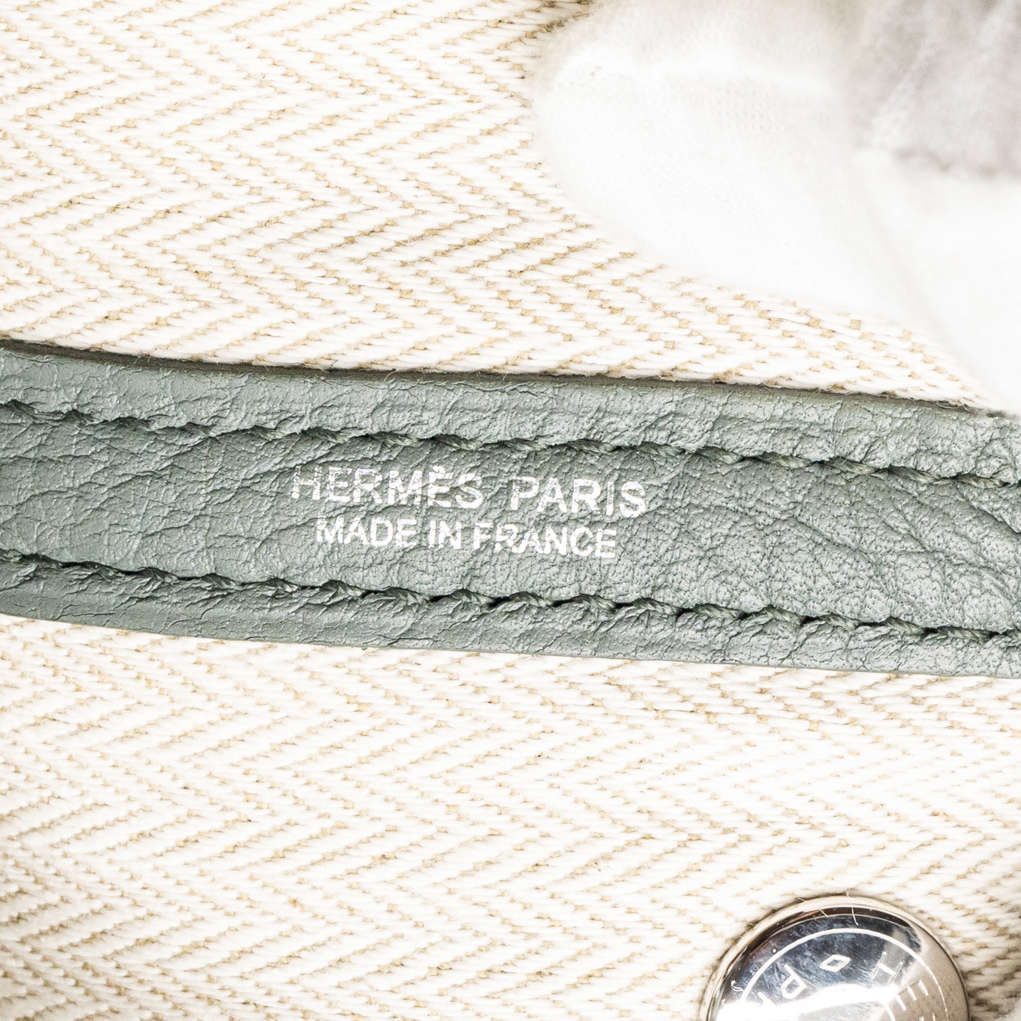 HERMES GARDEN PARTY 30 NEGONDA VERT AMANDE SHW