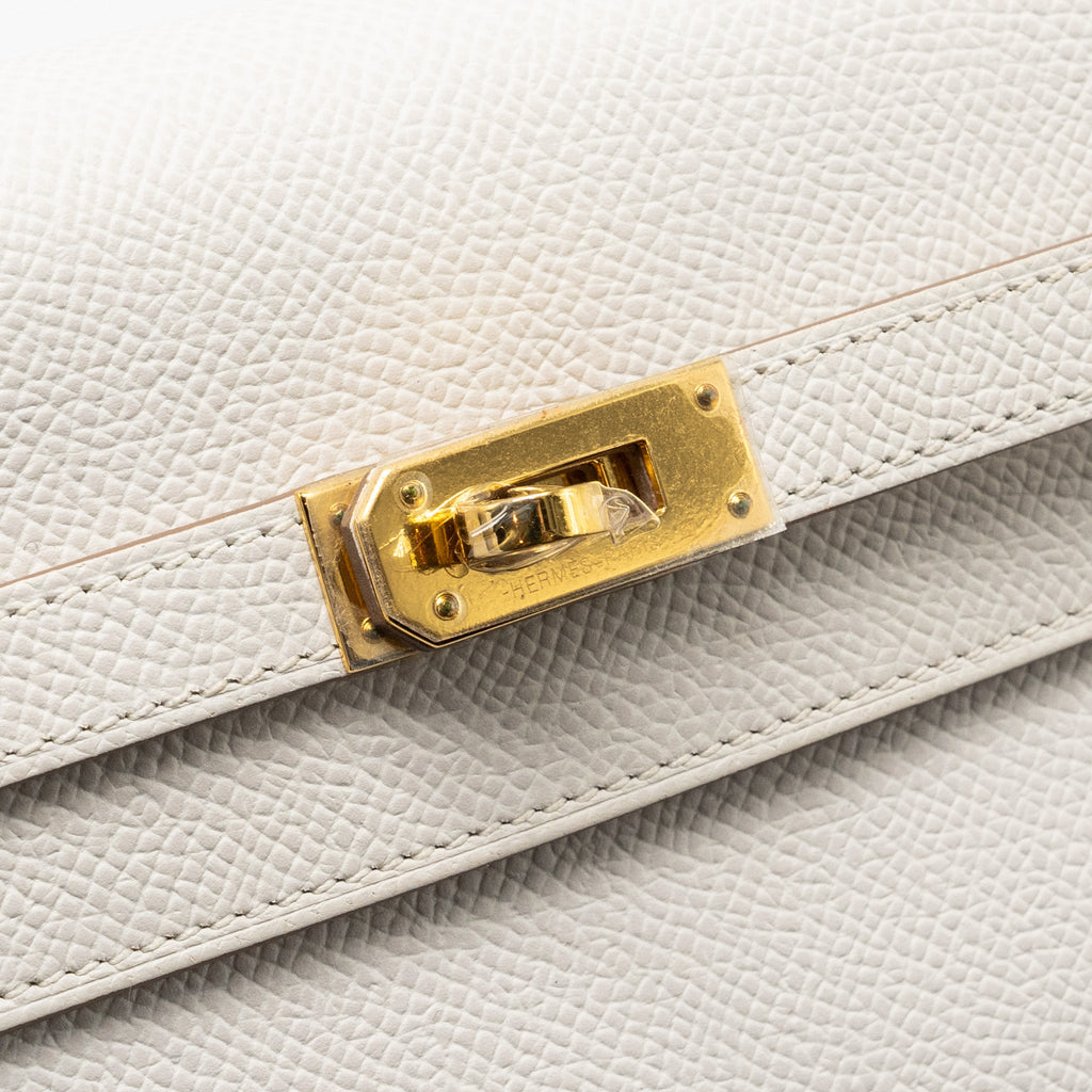 HERMES KELLY TO GO EPSOM GRIS PALE GHW