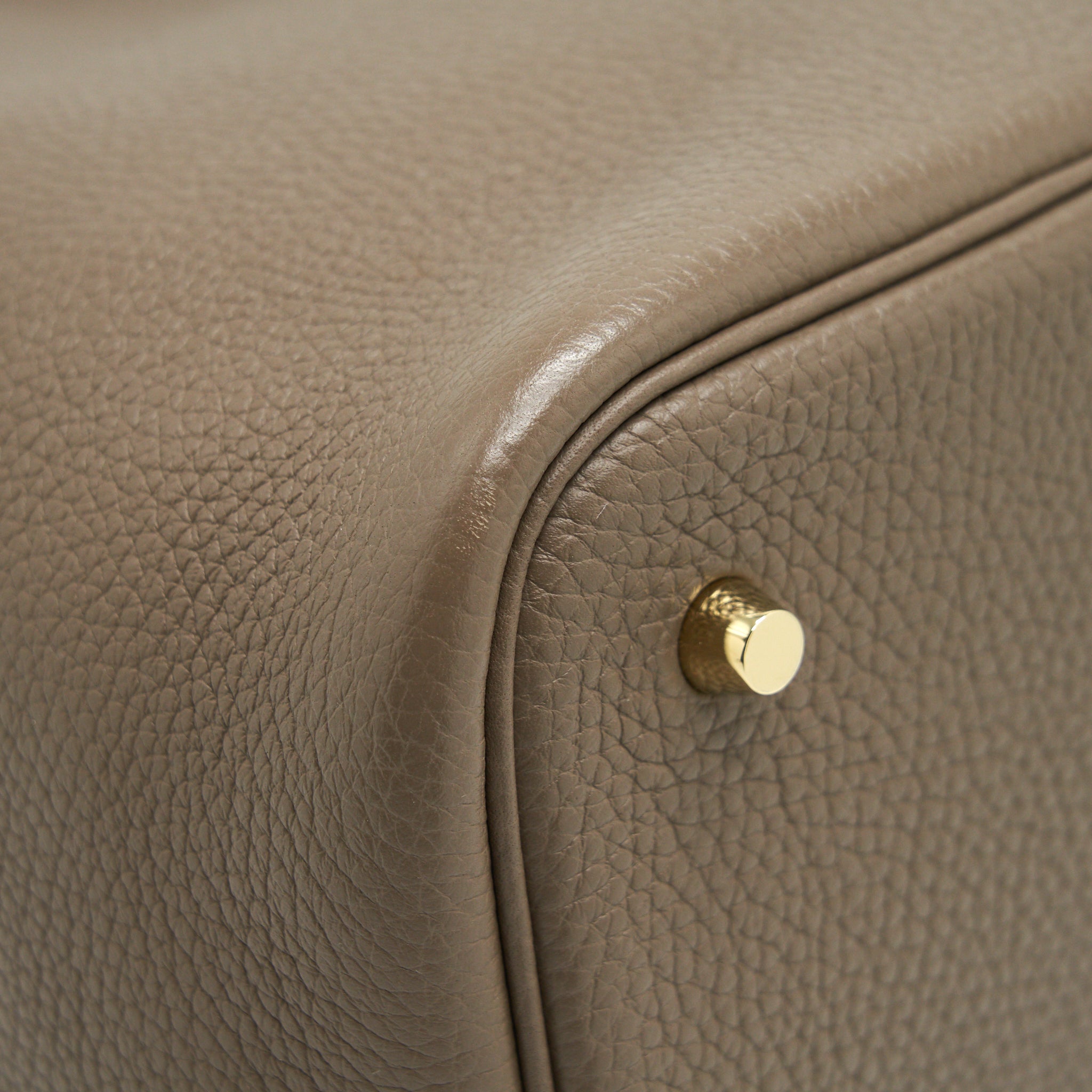 HERMES PICOTIN 22 LOCK BAG ETOUPE GHW