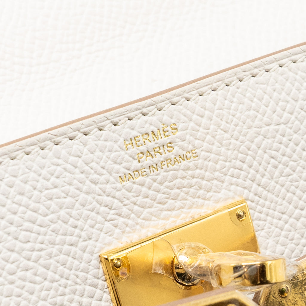 HERMES KELLY TO GO EPSOM GRIS PALE GHW