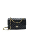 CHANEL MEDIUM CLASSIC DOUBLE FLAP 25CM CAVIAR BLACK GHW (MICROCHIP)