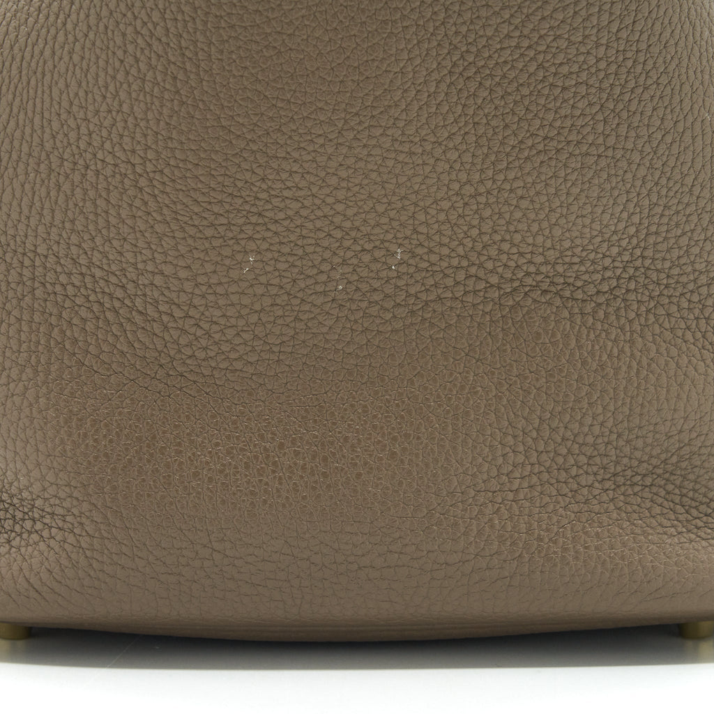 HERMES PICOTIN 22 LOCK BAG ETOUPE GHW