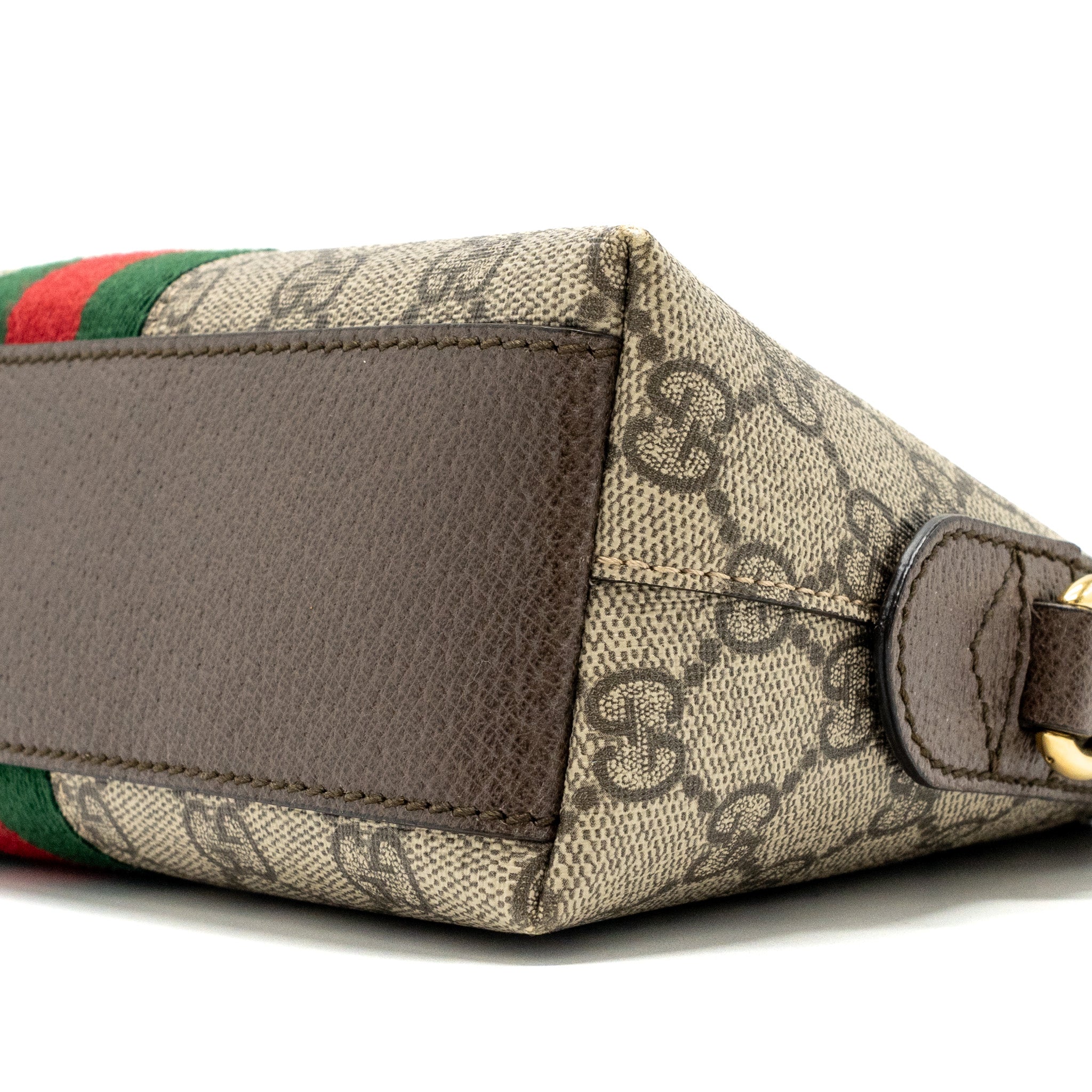 GUCCI OPHIDIA SHOULDER BAG GG SUPREME CANVAS GHW