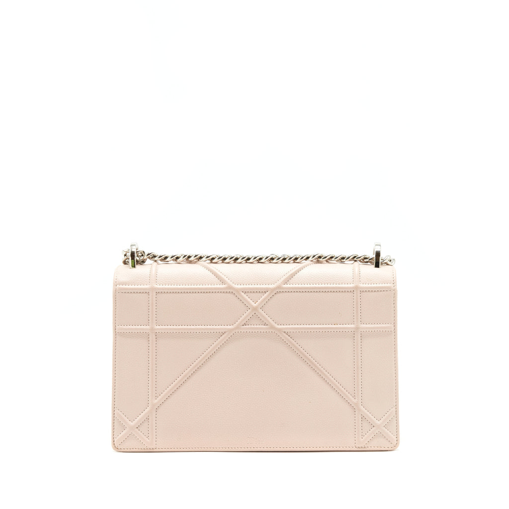 DIOR MEDIUM DIORAMA BAG GRAINED CALFSKIN BEIGE SHW