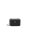 CHANEL CAVIAR LONG VANITY WITH CHAIN CAVIAR BLACK LGHW
