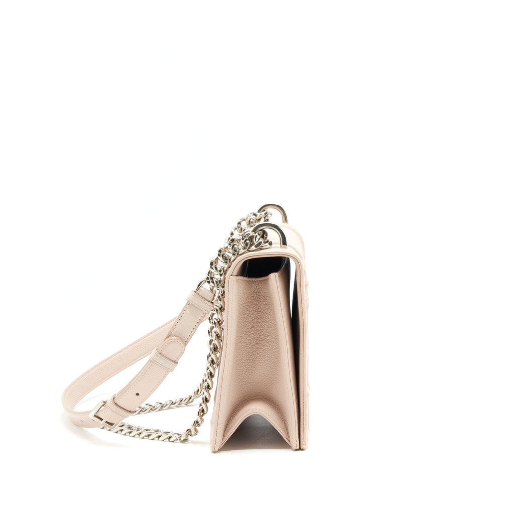 DIOR MEDIUM DIORAMA BAG GRAINED CALFSKIN BEIGE SHW