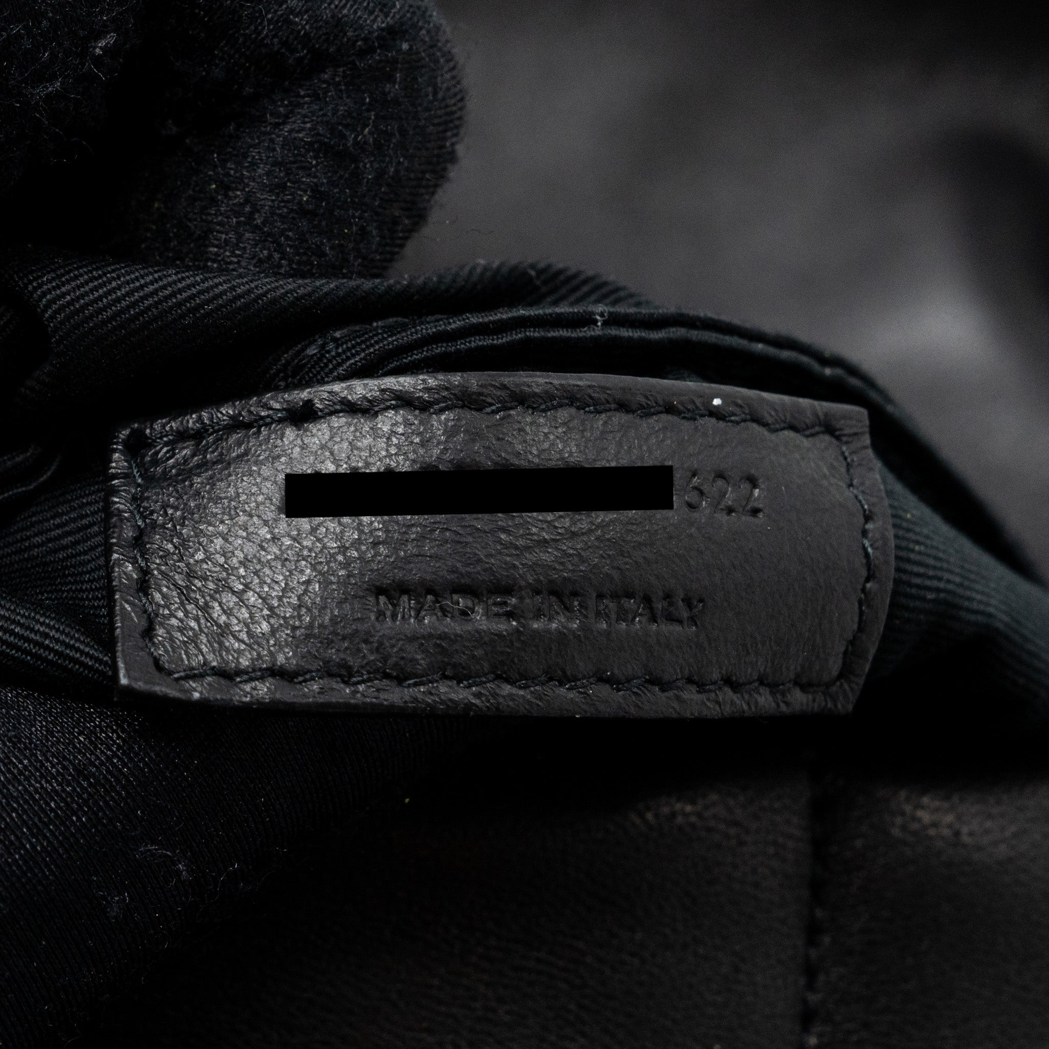 SAINT LAURENT SMALL PUFFER LAMBSKIN BLACK SHW