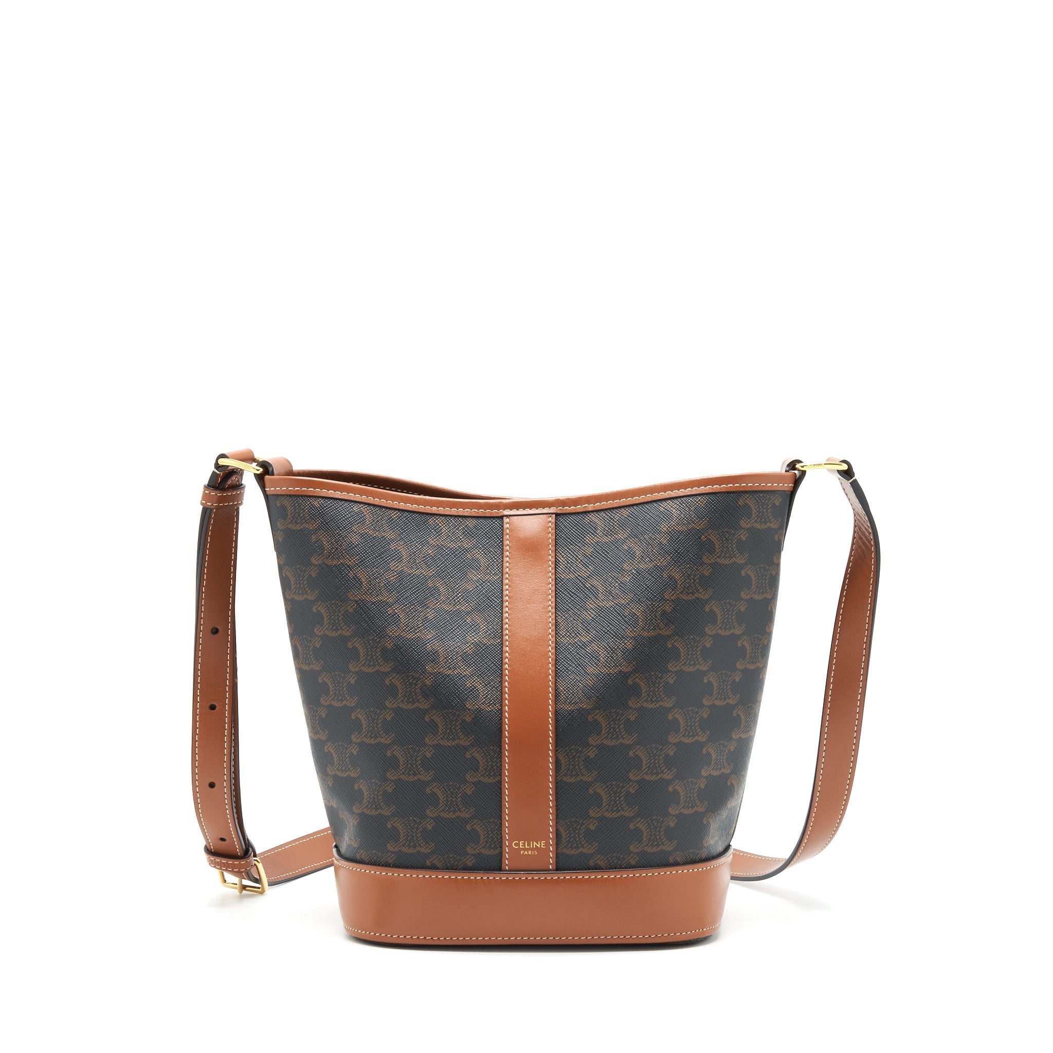 CELINE SMALL BUCKET GOLD TRIOMPHE