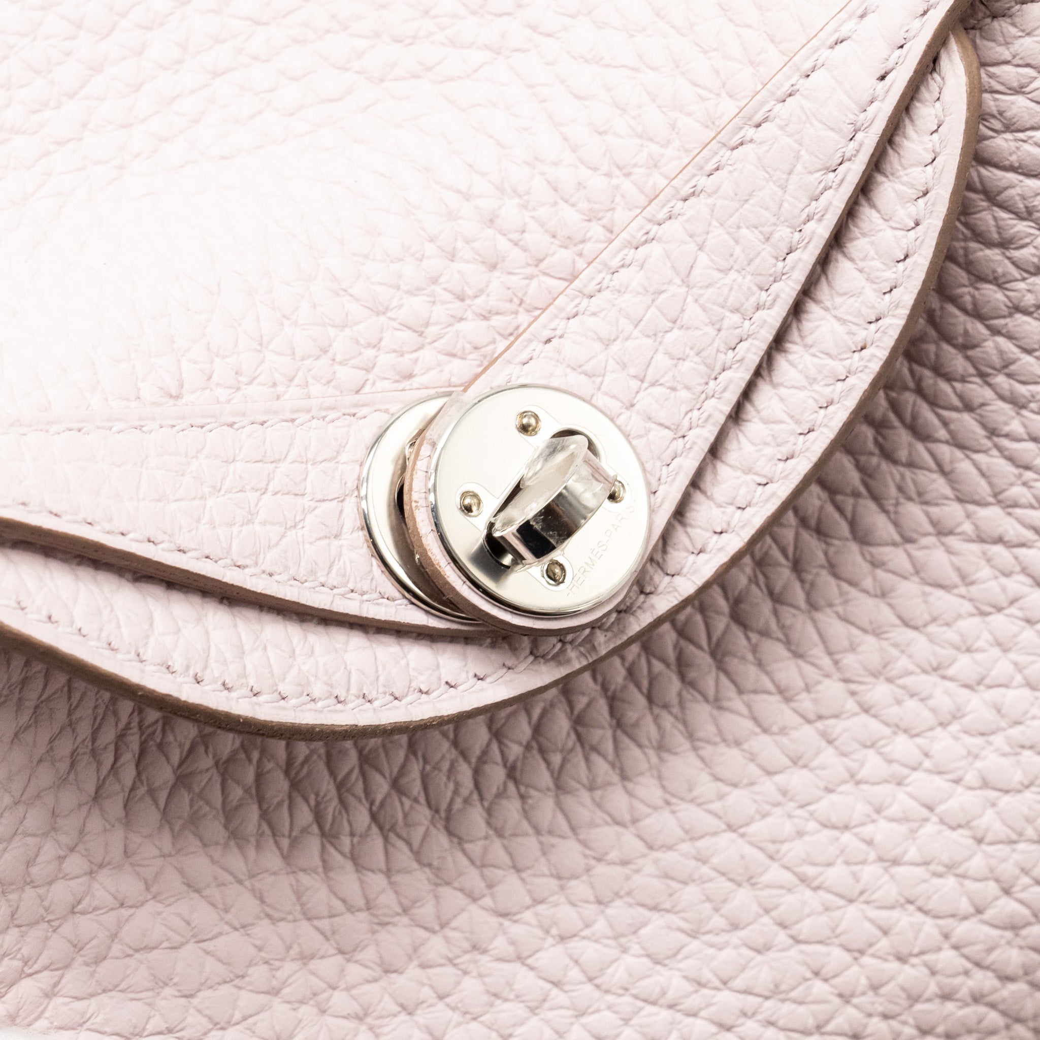 HERMES MINI LINDY CLEMENCE MAUVE PALE SHW