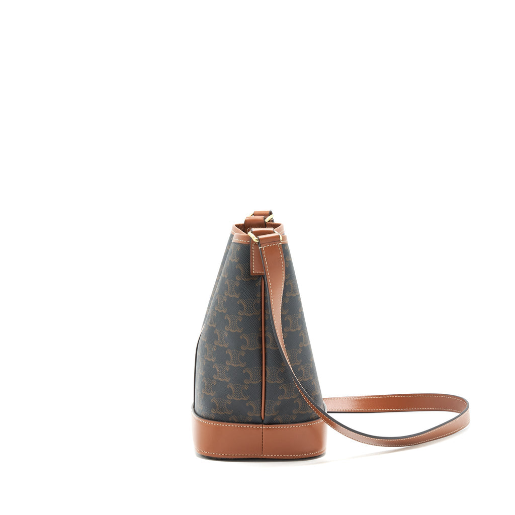 CELINE SMALL BUCKET GOLD TRIOMPHE