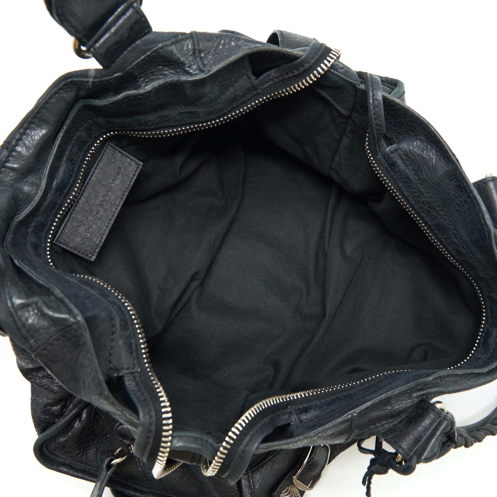 BALENCIAGA GIANT CITY BAG NAVY SHW