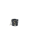 CHANEL MINI PEARLY BUCKET BAG WITH CHAIN LAMBSKIN BLACK LGHW