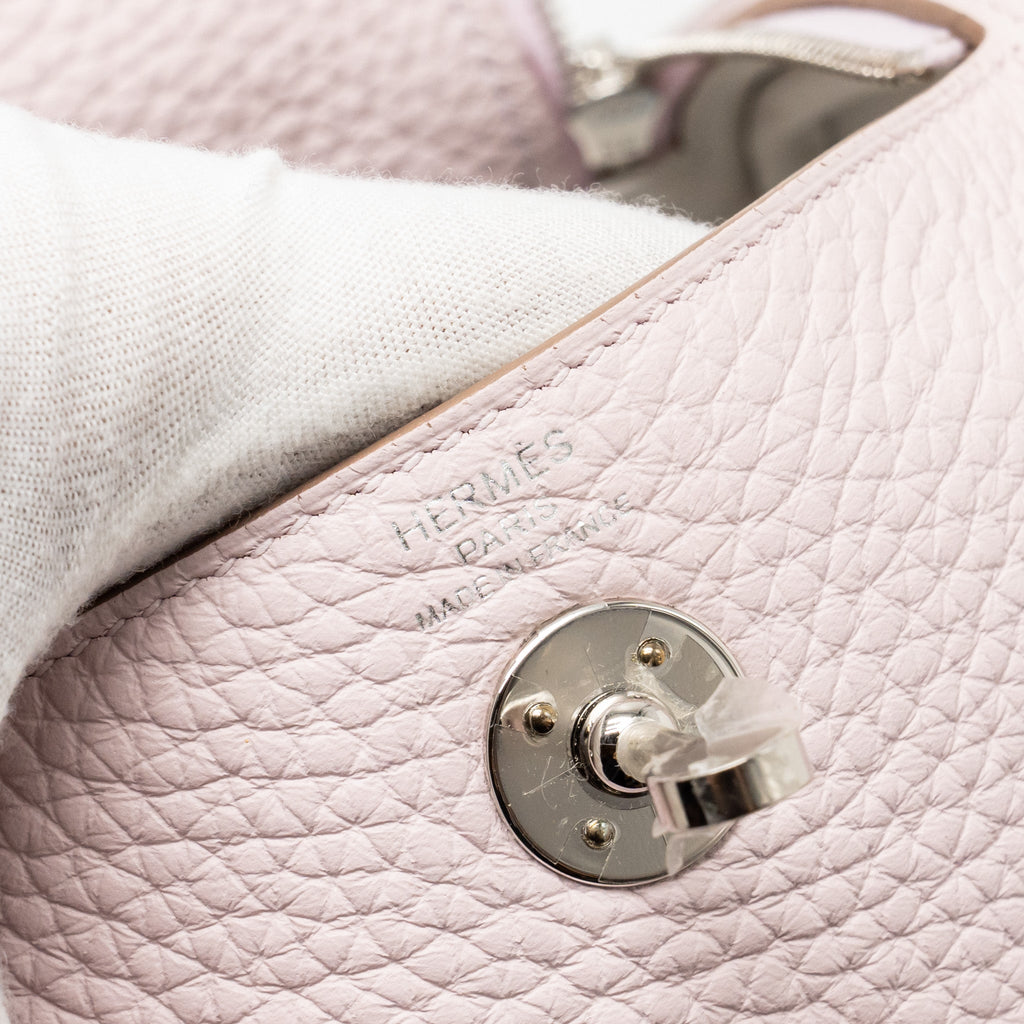 HERMES MINI LINDY CLEMENCE MAUVE PALE SHW