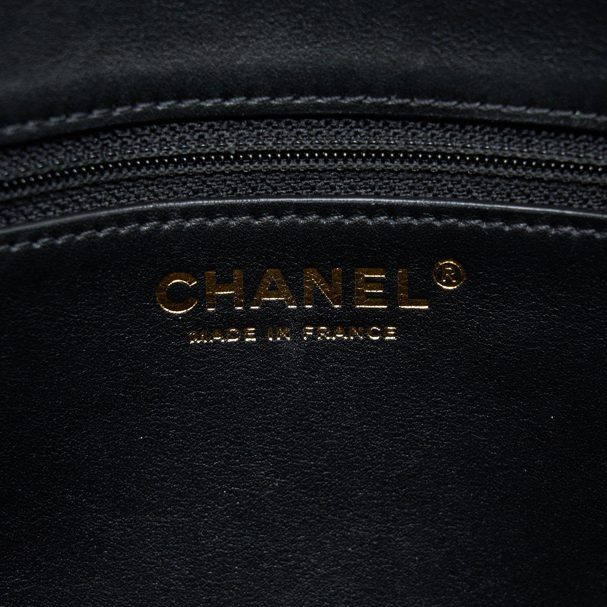 CHANEL TOTE BAG LAMBSKIN BLACK LGHW
