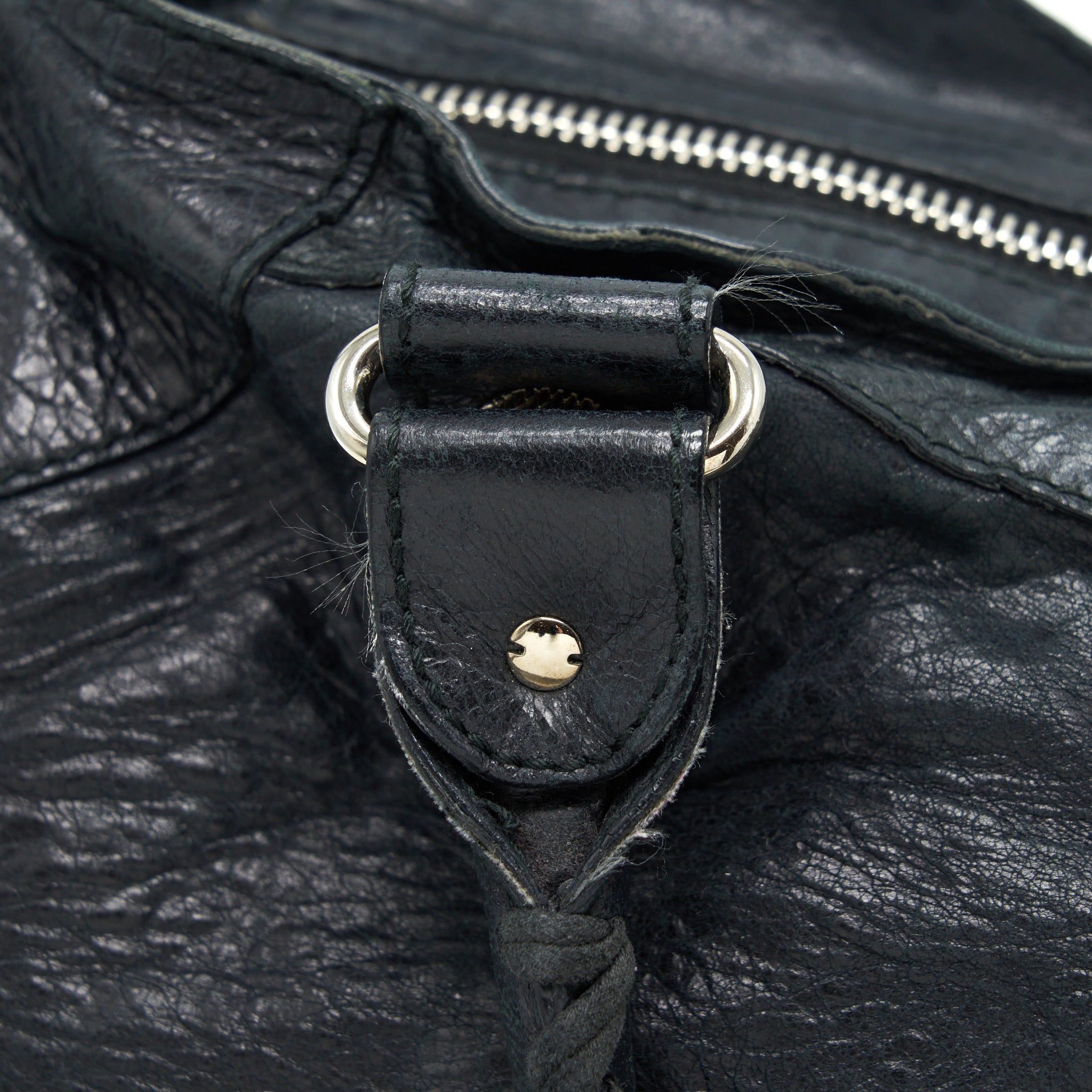 BALENCIAGA GIANT CITY BAG NAVY SHW