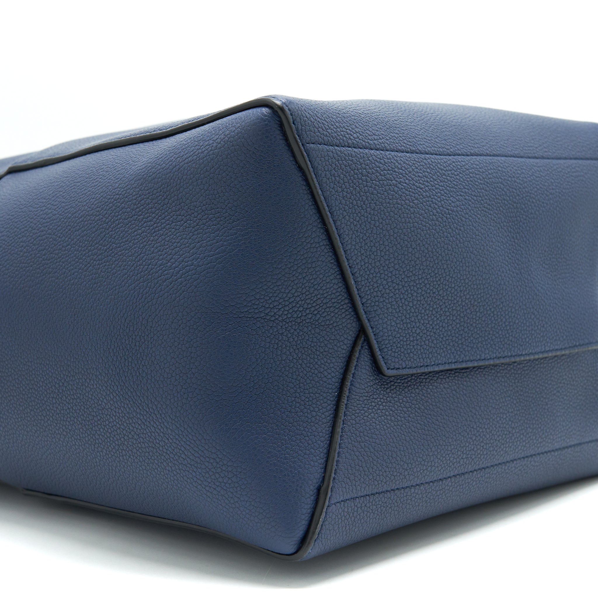CELINE SANGLE BUCKET BAG NAVY GHW NEW LOGO