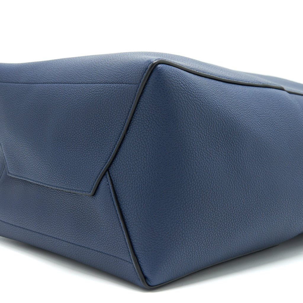 CELINE SANGLE BUCKET BAG NAVY GHW NEW LOGO
