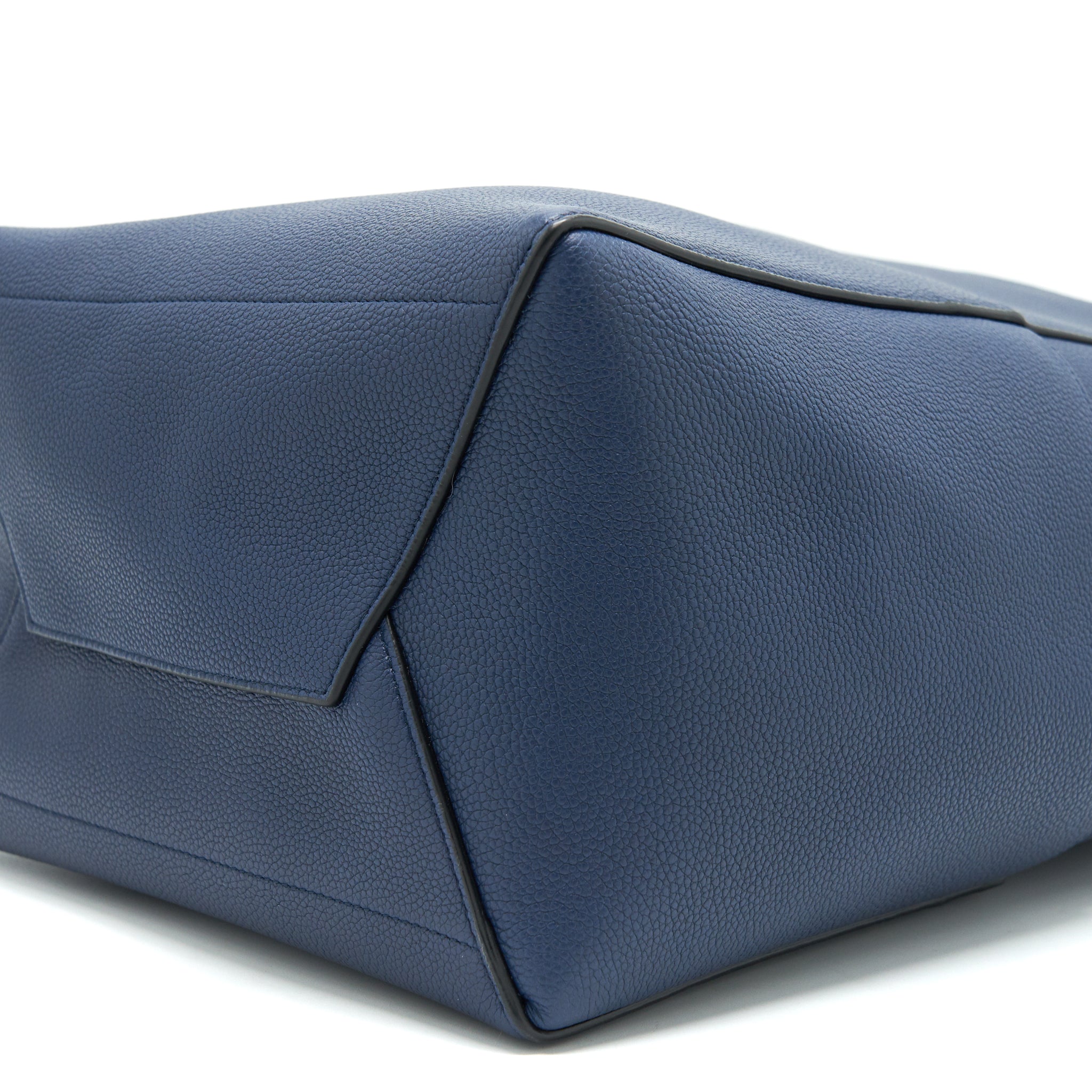 CELINE SANGLE BUCKET BAG NAVY GHW NEW LOGO