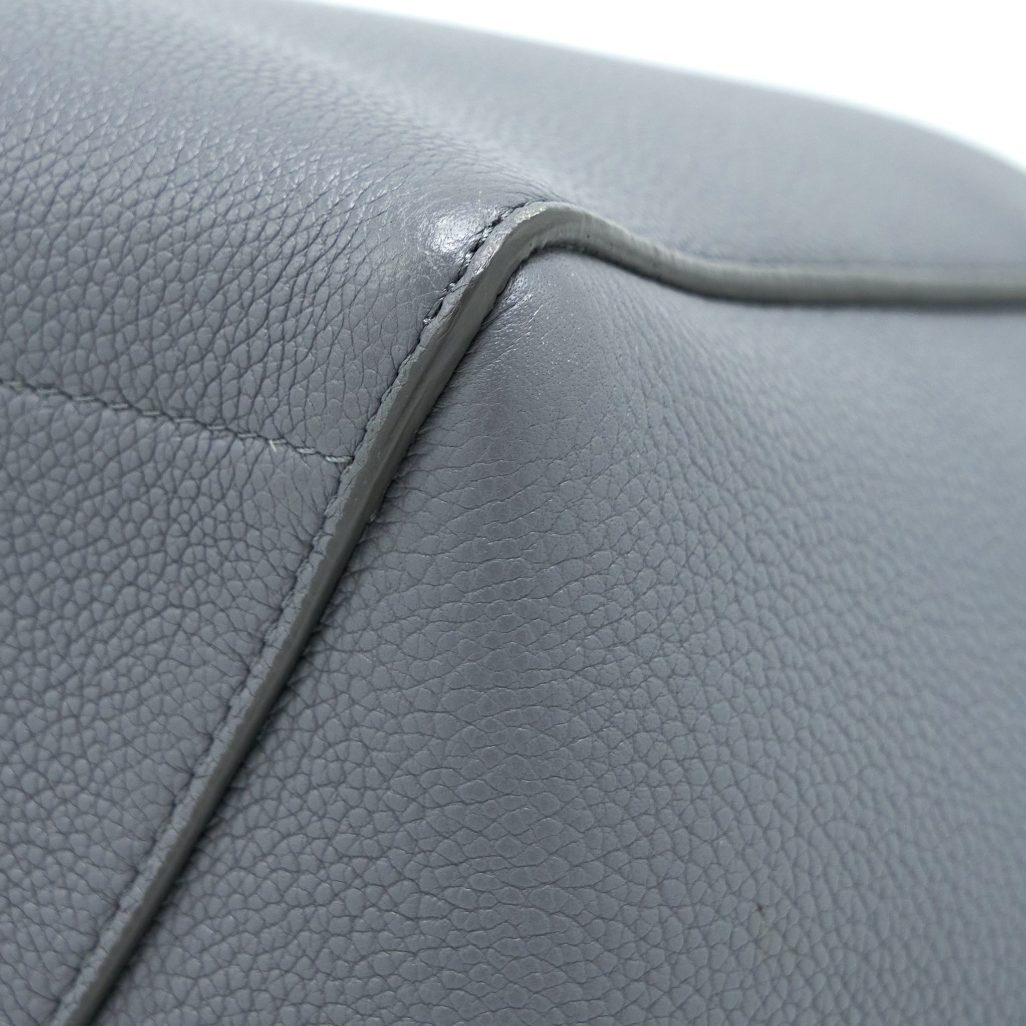 CELINE SANGLE BUCKET BAG CALFSKIN GREY GHW